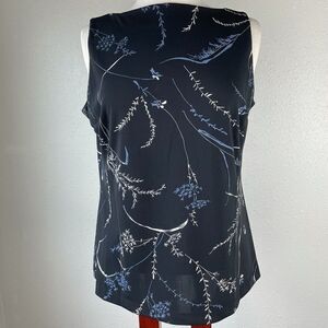 NWT Maxime Botanical Print Blouse Top Size M